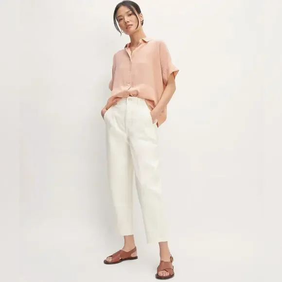 Everlane City Crossover Sandal Rum Brown Leather Flat Buckle Strap Size 5 New - Picture 6 of 8